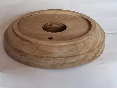 Doorbell  Natural Oak Round Plinth For 76mm Plates 22 Thickness  • £22