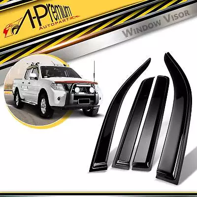 4x Weather Shields Weathershields Window Visors For Nissan Navara D40 2006-2015 • $42.50