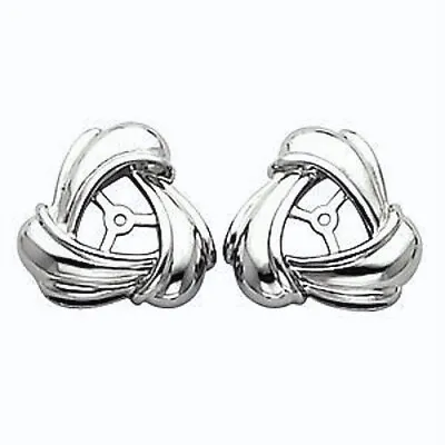 $74 • Buy Love Knot Earring Jackets For Diamond Studs In 18k 14k 10k Yellow Or White Gold 