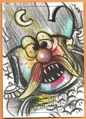 2023 Wacky Packages Halloween Postcards Sketch Cap'n Crud Artist 13* New! • $100