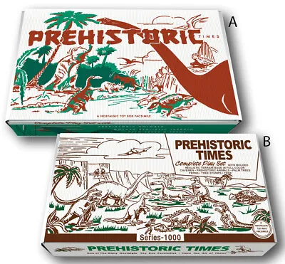 Marx Prehistoric Times Play Set Boxes.  • $79.99
