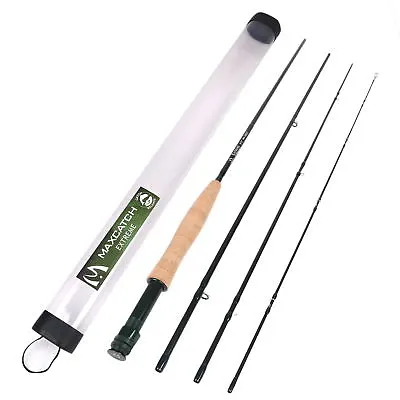 Maxcatch Extreme Graphite Fly Fishing Rod 4-Piece (Size:3/4/5/6/7/8/10wt) • $51.77