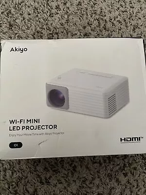 Akiyo Mini Projector WiFi Bluetooth 1080P IOS/Android/Laptop/TV Stick/HDMI/PS5 • $49.99