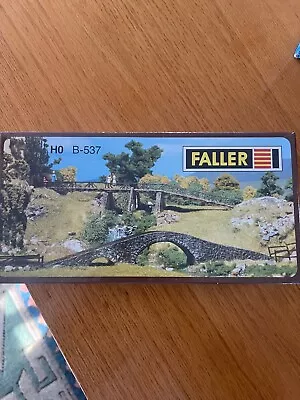 Faller B537 HO 2 Small Bridges Building Kit. Sealed Original Box. • $15