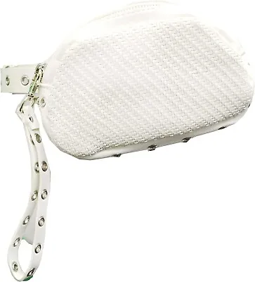 INC International Concepts Convertible Woven Belt Bag White Medium 34  Waist • $17.98