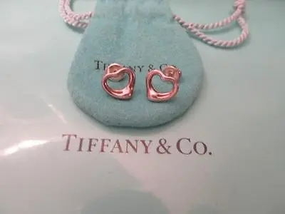 Vintage Tiffany & Co. Elsa Peretti Open Heart Earrings • $215.60