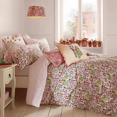 Cath Kidston Bedding Paper Pansy Duvet Cover Set In Cream Or Matching Cushion • £28.35