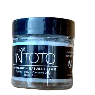 $9.99 • Buy Squalane & Natura Cream 30ml - W/Peptides, MSM & CoQ10 - Fragrance Free