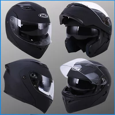 DOT Flip Up Modular Full Face Motorcycle Helmet Dual Visor Motocross M~XXL L XL • $56.99