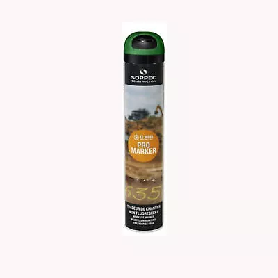 2x Soppec Green Temporary Promarker Line Marking Construction Spray Paint 750ml • £12.77