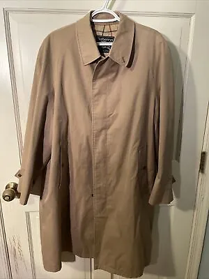 Vintage Burberry Khaki Overcoat Size 42 • $49.74