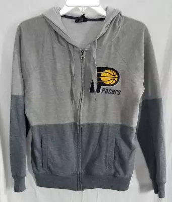 Indiana Pacers Womens Full Zip Hoodie Size Large - L Gray • $9.95