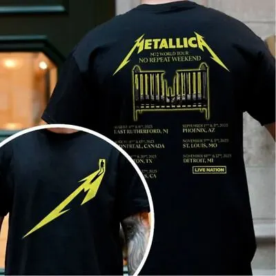 Metallica M72 World Tour 2023 Shirt Metallica No Repeat Weekend Rock Tour Shirt • $7.99