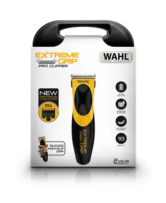 New Wahl Extreme Grip Pro Cordless Hair Clipper 17 Piece Kit Lightweight • $98.99
