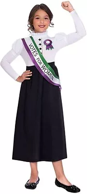 £11.95 • Buy Amscan Suffragette Girl Age 4-6 Years Girl Fancy Dress Vote For Women