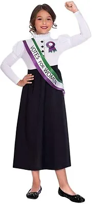 £11.95 • Buy Amscan Suffragette Girl Age 8-10 Years Girl Fancy Dress Vote For Women