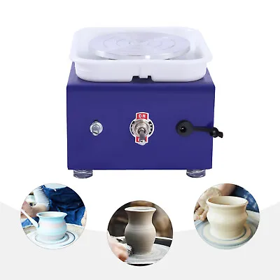 Electric Mini Pottery Wheel Machine Ceramic Clay Making Craft Art Tool Kit 24W • $27.55