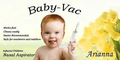 Baby Vac Nasal Vacuum Aspirator Suction Nose Cleaner Arianna Katarek • £13.99