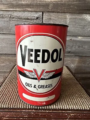 Vintage Grease Tin 5 LB Veedol Grease Can • $92.37