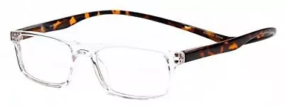 Magz Gramercy Clear Tortoise Magnetic Reading Glasses REAR CONNECTING +1.50 • $19.95