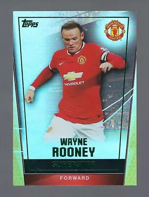 Topps 2015 Premier Club - Wayne Rooney- Man Utd  Green  Parallel  Rainbow Foil • £0.99