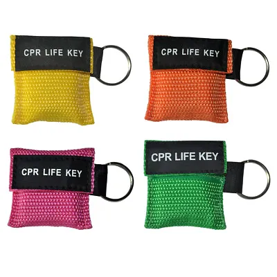£34.80 • Buy 40pcs/pack CPR Masks First Aid Training Mouth To Mouth Keyring Face Shields Mask