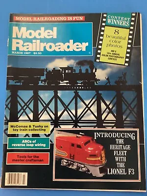 Model Railroader Magazine March 1987 • $7.99