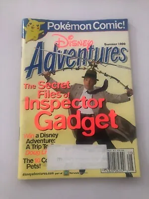 $9.85 • Buy Disney Adventures Magazine 1999  Inspector Gadget  Pokemon Comic Summer 99