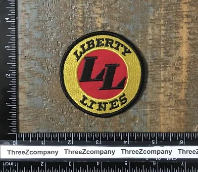 Vintage LIBERTY LINES Trucking Company Logo Iron-On Patch Twill • $8.25