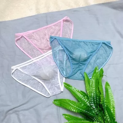 Transparent Briefs Underwear Breathable Comfortable Knicker Lace Lingerie • £5.78