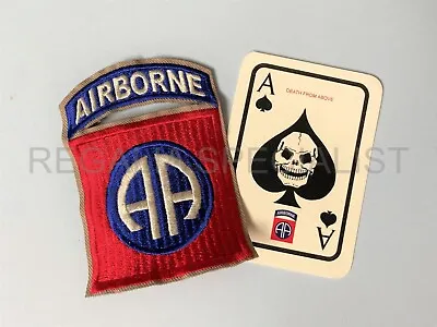 Vietnam War U.S. Army 82nd Airborne Division Cloth Patch & Death Card • £4.95