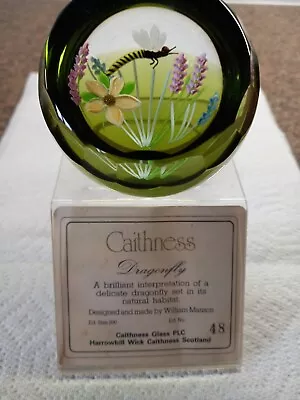 Cathness Paperweight Limited Edition Dragonfly 48/200 Designed By William Manson • £50