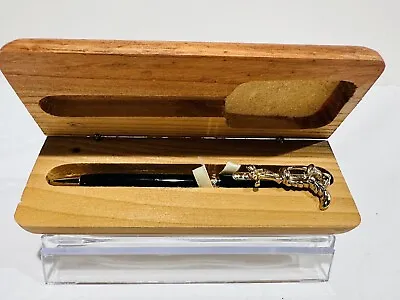 $12 • Buy Vtg 1996 Looney Tunes Road Runner Ballpoint Pen + Wood Case Stand Refillable Ink