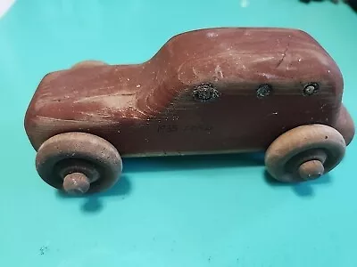 Vintage Boy Scouts BSA Pine Wood Derby Race Car Folk Art Americana Racing Rustic • $17