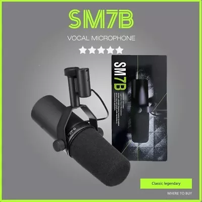 Shure SM7B Cardioid Dynamic Vocal Microphone • $168