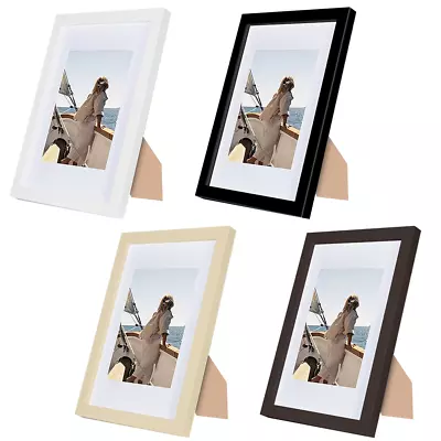 Uk Black Picture Frame Oak Walnut White A4 Modern Poster Photo Frames • £4.49