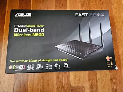 ASUS RT-N66U 450 Mbps 4-Port Gigabit Wireless N Router. READ! • $1