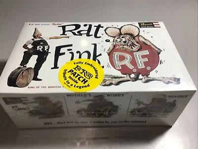 Vintage Revell 2001 Rat Fink W/ Patch Ed Roth Model Kit *Factory Sealed* • $39