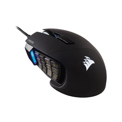$145.95 • Buy Corsair Scimitar RGB Elite 18000 DPI MMO Optical Gaming Mouse - Black