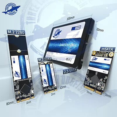 $189.99 • Buy SSD 128GB 256GB 512GB 1TB 2.5  M.2 2280 MSATA NGFF Solid State Drive SATAIII Lot