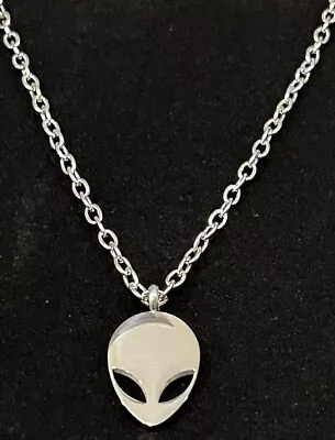 Unisex Stainless Steel Fashion Alien Pendant With 24” Rolo Chain • $7.99