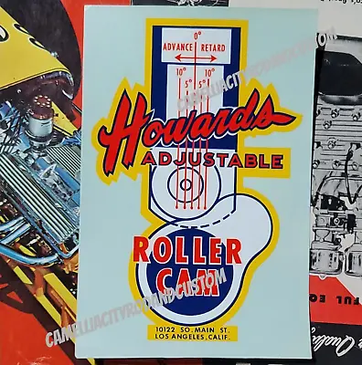 Original VINTAGE Water Decal HOWARDS Roller CAMS Drag Racing NHRA Scta Hot Rod • $59.99