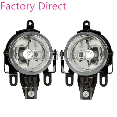 Mn133759 Mn136353 Pair Fog Light Clear Driving Lamps For Pajero Montero 03-06 • $49.98