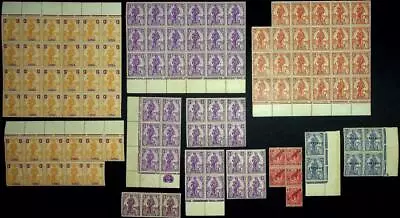 MALTA: Selection Of Unused Marginal Blocks/Part Sheets - Various Values (71996) • $8.08