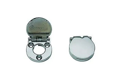 £4.49 • Buy Budget Lock Cover Plate Escutcheon And Sprung Cover - 28mm - Satin Chrome
