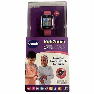 Vtech KidiZoom Smartwatch DX3 - For Kids Camera Light Touch Screen - Pink • $28.99