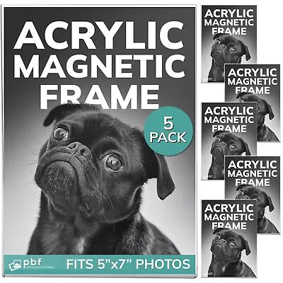 Pbf 5x7 Magnetic Picture Frames For Refrigerator | 5 X 7 Clear Magnetic Acryl... • $22.03