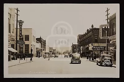 Scarce RPPC Of The Elton Hotel. Ellensburg Washington. C 1940's Ellis 6907 • $14.95