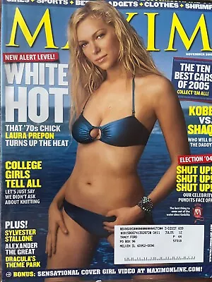 November 2004 Maxim Magazine-laura Prepon • $3.49