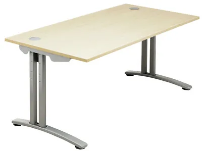 £367 • Buy Claremont FT2 QUALITY Rectangular Straight Cantilever Metal Frame Desk 800 1800